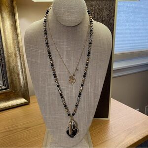 Lonna&Lilly necklace with charms. Length is 36 inches.